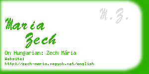 maria zech business card
